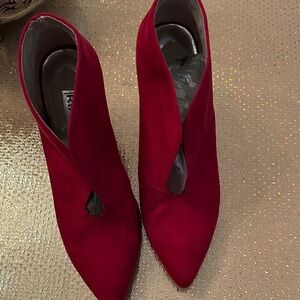 Rialto Red Ankle Booties